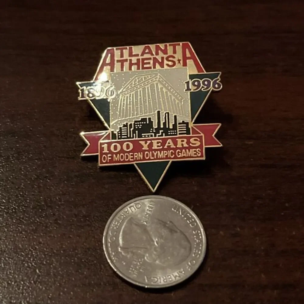 1996 Atlanta Athens Olympics 100 Years Of Modern‎ Olympic Games Lapel Hat Pin